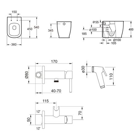 Комплект 2 в 1 Lavinia Boho Bell Pro 21042006