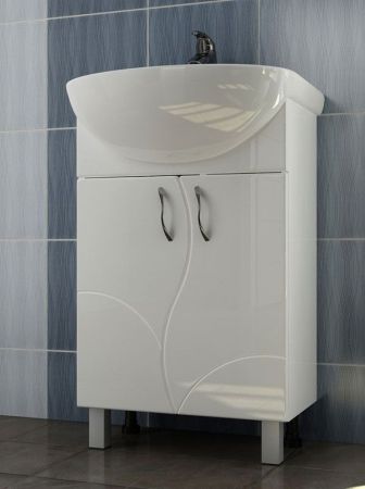 Тумба под раковину Vigo Alessandro 55 Белая, артикул А-0-550В(Уют)