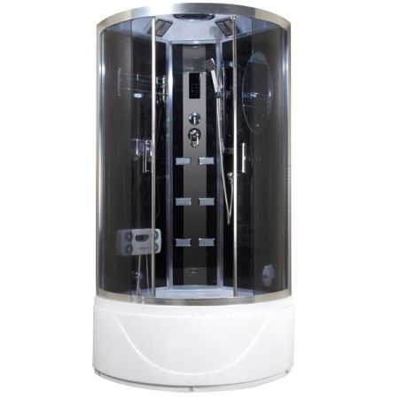 Душевая кабина Niagara NG-918N 150х150 профиль Хром задняя стенка Черная