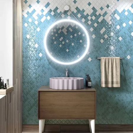 Зеркало CONO круглое 70, белое матовое, артикул CO.mi.P.70\WHT