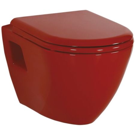 Унитаз биде Creavit Terra TP325-00KI00E-0000 подвесной Красный без сиденья