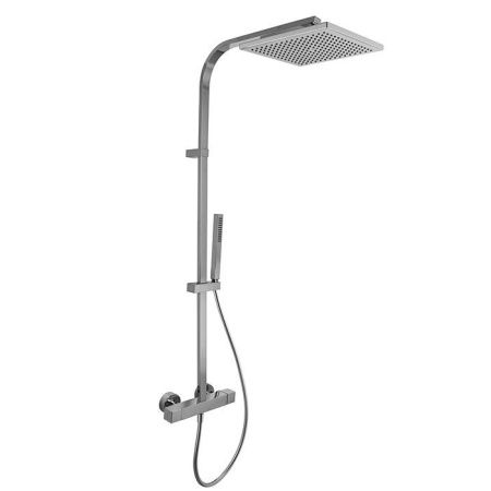 Fima Carlo Frattini Colonne doccia Душевая стойка, верхний душ 30х30см., с термостатическим смесителем, держателем и ручным душем, цвет: хром Fima Carlo Frattini Colonne doccia Душевая стойка, верхний душ 30х30см., с термостатическим смесителем, держателем и ручным душем, цвет: хром