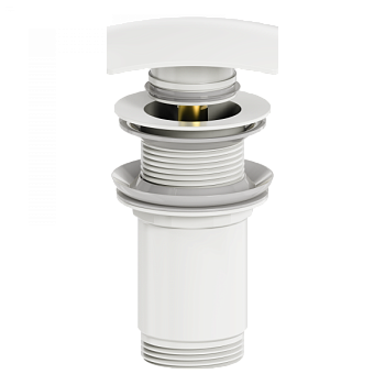 Донный клапан для раковины 1 1/4 WONZON & WOGHAND, Белый матовый (WW-88SS08-MW)