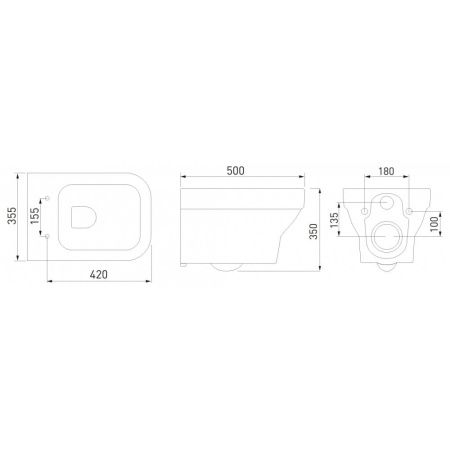 Комплект BERGES для монтажа  подвесного унитаза: инсталляция NOVUM525, кнопка S3 хром глянец, унитаз LEVEL Rimless, сидение дюропласт Level Slim SO, микролифт, быстросъем