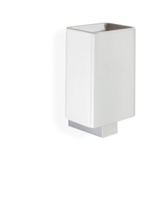 Stil Haus Gea, настенный керамический стакан, цвет золото - белая керамика, артикул GE10(16)