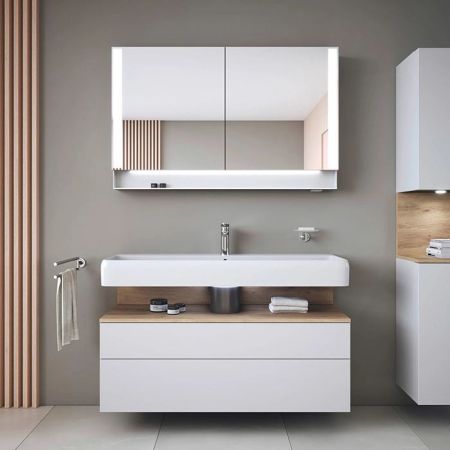 Duravit  Qatego Раковина накладная/подвесная 1200х470х125 мм, с 1 отв под смеситель, цвет белый, артикул 2382120000