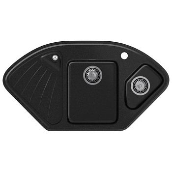 Кухонная мойка GranFest CORNER 1040E, черный