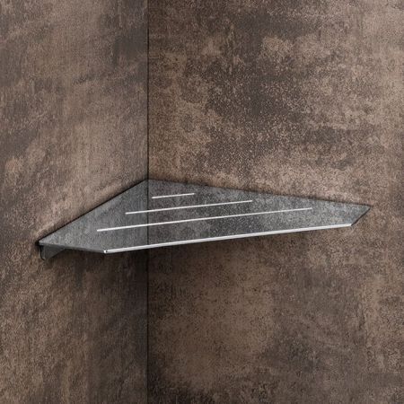 Colombo Angolari Полка угловая 20.3х20.3хh1.5см., плоская, цвет: хром, артикул B9655.CR