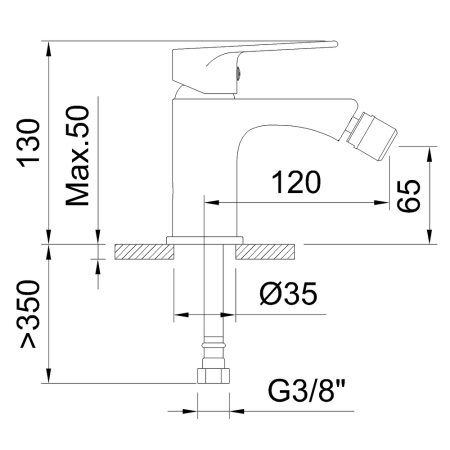 Смеситель Clever  Agora Xtreme 61717 для биде