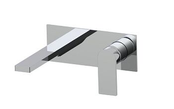 AQG Alpha One, встраиваемый в стену однорычажный смеситель для раковины, цвет хром
