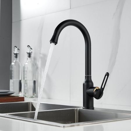 Смеситель для кухни Raffine F103H, черный, артикул F103H