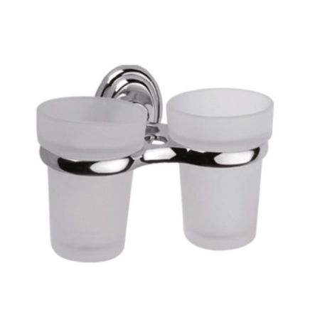 Стакан для ванной комнаты двойной Haiba HB1508, хром
