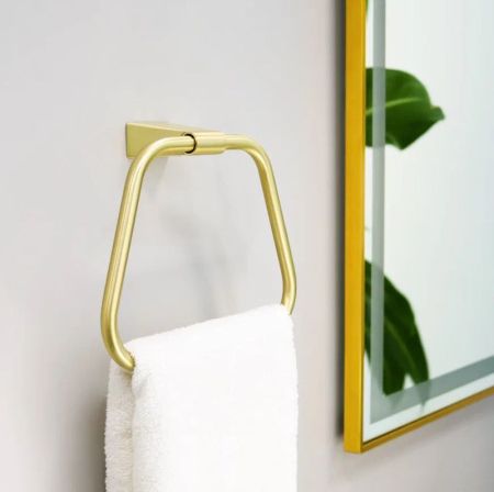 Зеркало с подсветкой LED Fixsen FX-2080G прямоугольное 80х60 см, золотой сатин, артикул FX-2080G