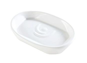 Stil Haus Liz, настольная керамическая мыльница, цвет белая керамика