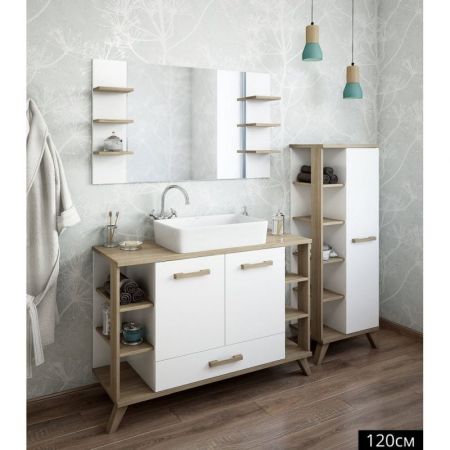 Зеркало Sanflor Ингрид 120 С0001915 Белое, артикул С0001915