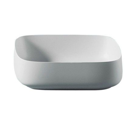 ARTCERAM COGNAC Раковина настольная Quadro 56x41 см, цвет белый глянец, покрытие Saniglaze, артикул COL009 01 34