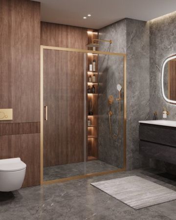 MOLVENO-BF-1-140-C-BORO-IV Душевая дверь, артикул MOLVENO-BF-1-140-C-BORO-IV