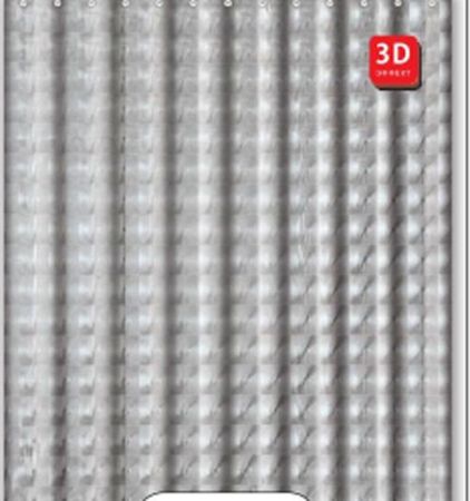 Штора для ванной FASHUN A8754, серый