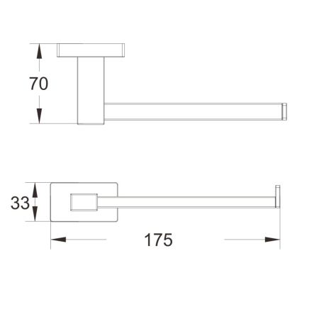 Держатель для туалетной бумаги Shevanik SG5615C, белый