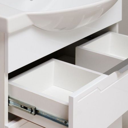 Тумба под раковину Runo Верона 65 4620750025861 Белая, артикул 4620750025861