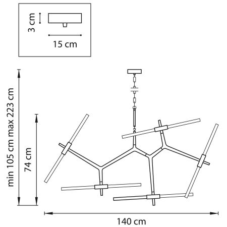 Люстра подвесная Struttura Lightstar 742103, артикул 742103