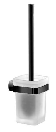 Gedy Stelvio, настенный стеклянный ерш, цвет черный матовый, артикул ST33/03(14)