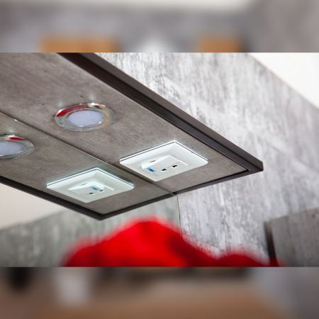 Комплект мебели для ванной Бриклаер ЛОФТ 45, метрополитен грей, артикул ЛОФТ 45