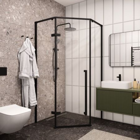 Ограждение C2A душевое Cerutti SPA без поддона (100x100x195), артикул C2A