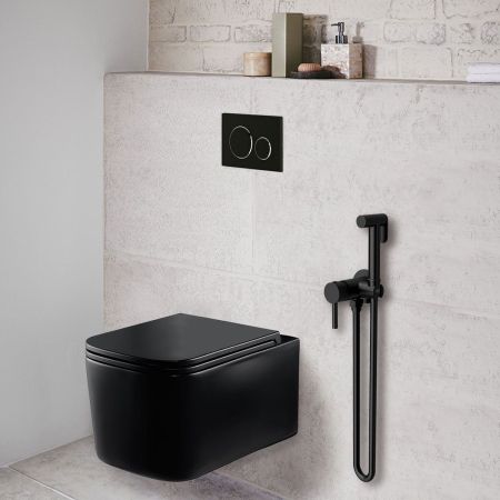 гигиенические души Vincea Гигиенический душ VHFW-101MB из латуни, со смесителем, черный,, артикул VHFW-101MB