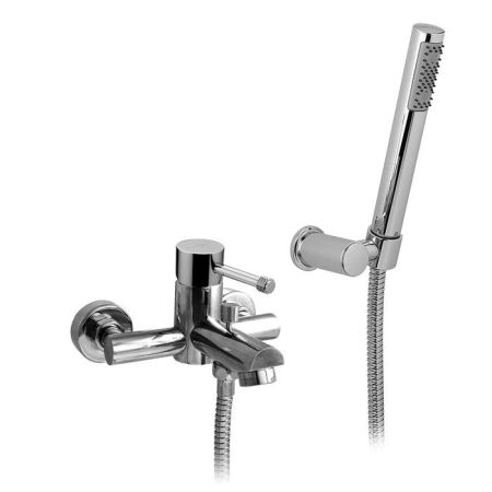 Nicolazz Arena Смеситель для ванны на 2 отверстия, с душевой лейкой, цвет: хром, артикул 3701CR56M