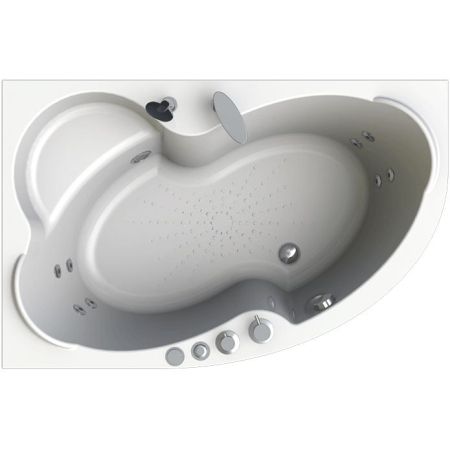 Акриловая ванна Radomir Wachter Ирма 2 150x97 форсунки Хром L с гидромассажем