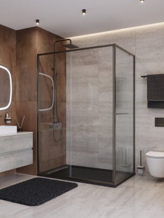 LUX-AH-FS-11-100/90-C-CR Душевой уголок, артикул LUX-AH-FS-11-100/90-C-CR