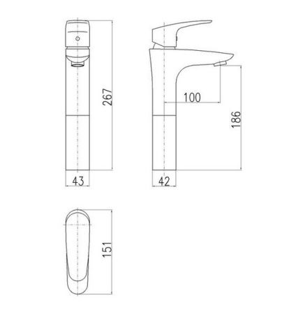 Смеситель для раковины Rav Slezak Amur AM730.5
