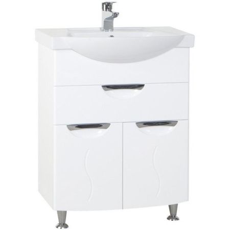 Тумба под раковину Bellezza Глория 65 4639510090016 1 ящик Белая, артикул 4639510090016