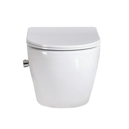 Унитаз подвесной с функцией биде и смесителем BELBAGNO UNO, артикул BB3105CHR-BS/SC