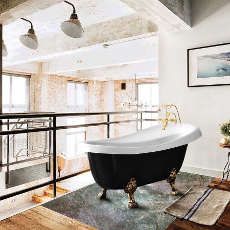 Акриловая ванна Vincea 170х75 VBT-120B-1700-Cr без гидромассажа