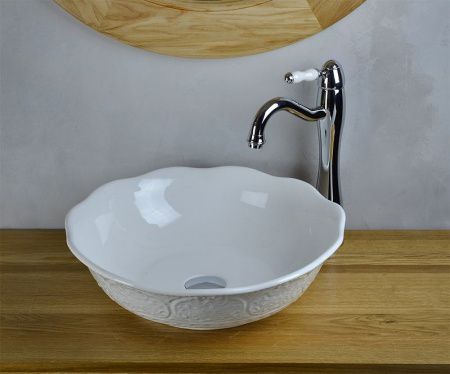 Раковина-чаша Bronze de Luxe 44 2421 Белый глянец