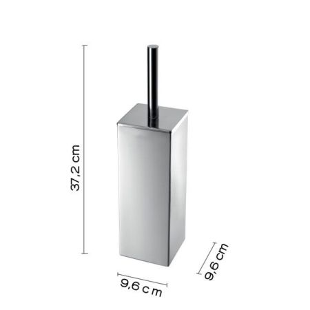 Gedy Teseo, напольный металлический ёрш, цвет хром, артикул 4433(13)