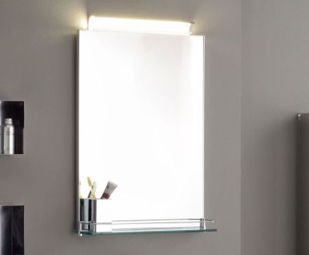 Stil Haus INOX, декоративное зеркало с полкой, артикул 1073