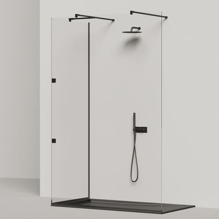 Salini CAPRI Поддон 1500х800х82мм, с сифоном, мат-л: S-Ston, матовый, RAL9011, артикул 120221MRF RAL9011