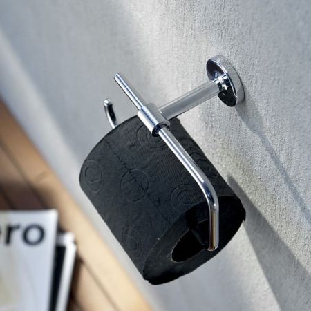 Бумагодержатель, Bertocci, Cinquecento, без крышки, ширина, мм-160, глубина, мм-75, высота, мм-90, тип установки-настенный, цвет-хром, артикул 110 0503 0000
