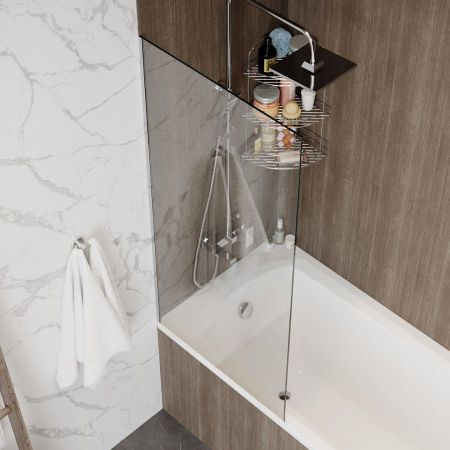 Шторка на ванну 70х140 см Maretti Marta MA41F7014099-015, профиль хром, артикул MA41F7014099-015