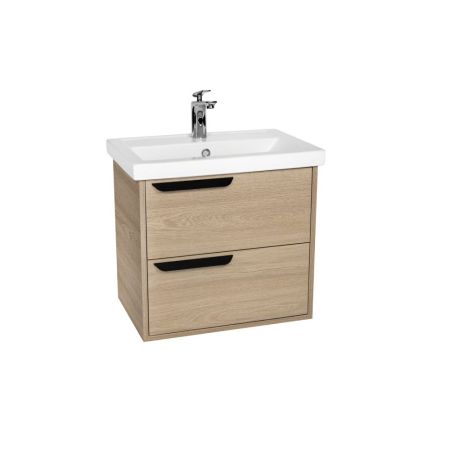 Тумба VIANT "Кёльн" 2 ящика подвесная светлое дерево 385х565х520 под раковину KIRFOST60 (Фостер 60) (VKEL60FOSD-T2YP), артикул VKEL60FOSD-T2YP