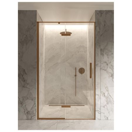 Душевая дверь в нишу Knotlor HDIP120CG0RB 120х200, бронза