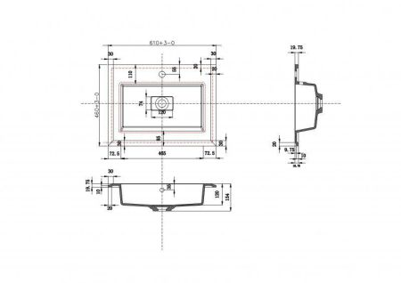 Мебель для ванной CEZARES QUBO, артикул 54972