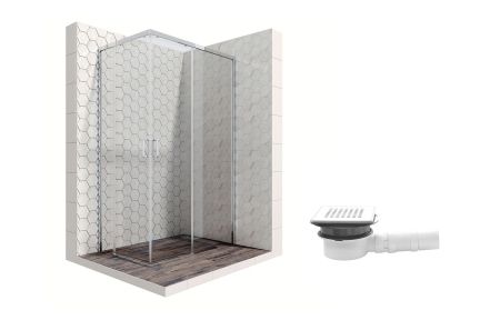 Душевой уголок Ambassador Queen 11011106R-MA1, прямоугольный, точечный трап, 120х80, артикул 11011106R-MA1