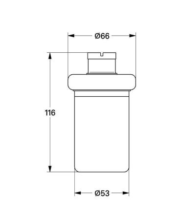 Флакон GROHE для мыльного диспенсера, хром/белый (40179000) Флакон GROHE для мыльного диспенсера, хром/белый (40179000)