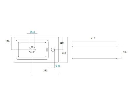 Раковина Bronze de Luxe 2460, белый, артикул 2460