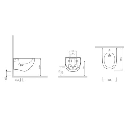 C303411WH Sensation биде подвесное, артикул C303411WH