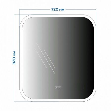 Зеркало Maretti Florenza FL147080P11, 70x80 см, артикул FL147080P11